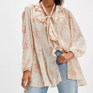 Free People Dreamland Floral Tunic